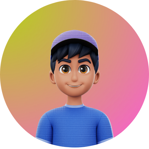 A boy avatar the boy is slightly dark in appearance and wears a blue cap and a T-Shirt